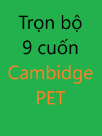 [COMBO] Trọn bộ 9 cuốn sách Cambridge PET 1-2-3-4-5-6-7-8 & Extra