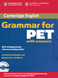 Cambridge English Grammar for PET with Answers (bản in 2006)