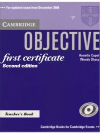 Cambridge Objective First Certificate Teacher's Book 2nd Edition