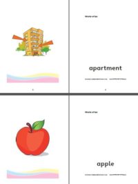 [THẺ FLASHCARD] Word of FUN Pre A1 Starters Flashcards- 151 thẻ, 2 mặt, ép plastics