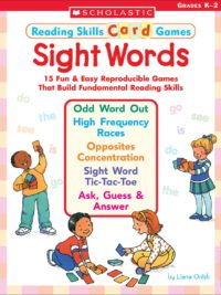 Reading Skills Card Game Sight Words Grade K-2