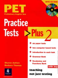 PET Pearson Practice Tests Plus 2 with key