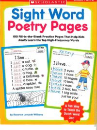 Sight Word Poetry Pages Grades PreK-2