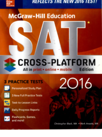 McGraw-Hill Education SAT 3 Practice Tests 2016 Edition (McGraw Hill's SAT)