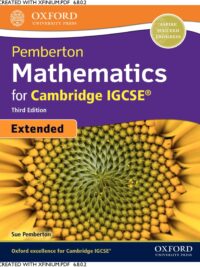 Oxford Pemberton Mathematics for Cambridge IGCSE Extended (3rd Edition 2018)