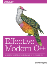 Effective Modern C++ by Scott Meyers Released November 2014 Publisher(s) O’Reilly Media, Inc. ISBN 9781491903995