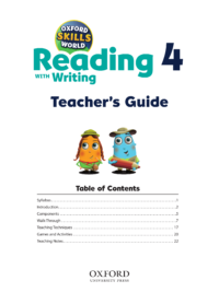 Oxford Skills World Level 4 Reading With Writing TEACHER’S GUIDE