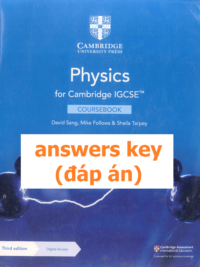 [TẢI VỀ] Answers key of Cambridge IGCSE Physics (Third Edition 2021) Coursebook [1]