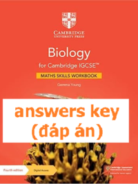[TẢI VỀ] Answers key of the book Cambridge IGCSE Biology Maths Skills Workbook (fourth edition 2022) [1]