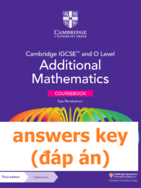 [TẢI VỀ] Answers key of the book Cambridge IGCSE and O Level Additional Mathematics Coursebook (3rd Edition 2023) [1]