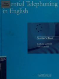 Cambridge Essential Telephoning in English. Teacher's Book (2002)