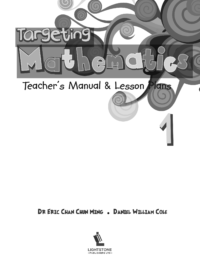 Targeting Mathematics level 1 - Teachers Manual and Lesson Plans