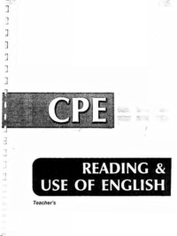 CPE Reading & Use of English Teacher's Book