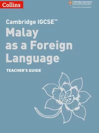 Collins Cambridge IGCSE Malay as a Foreign Language TEACHER'S GUIDE (2nd edition 2020)*