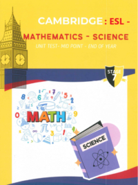 [TEST] [Sách] Cambridge Math – Science – ESL Stage 7 Các bài kiểm tra Phiên bản mới 2nd Edition (Diagnostic Check – Unit Test – Mid point – End of Year)
