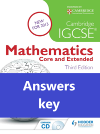 [TẢI VỀ] Answers key Hodder Cambridge IGCSE Mathematics Core and Extended Third Edition (2013) [1]