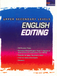 Upper Secondary Levels ENGLISH EDITING