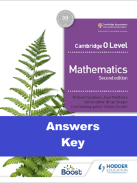 [TẢI VỀ] Answers key Hodder Cambridge O Level Mathematics Second edition (2023) [1]