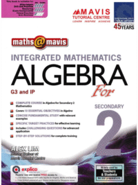 SAP Integrated Mathematics Algebra for Secondary 2 (ES)