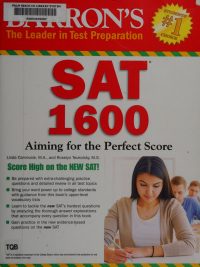 Barron's SAT 1600: Aiming for the Perfect Score 5th Edition
