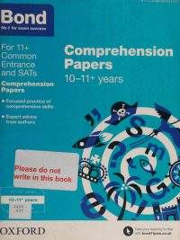 Bond Comprehension Fourth Papers 10-11+ years