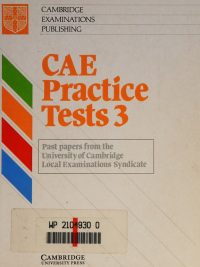 CAE Practice Tests 3: Student's Book (1995)
