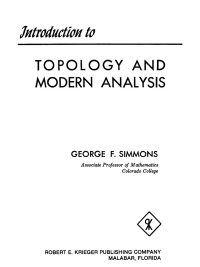 Introduction to Topology and Modern Analysis (1983)