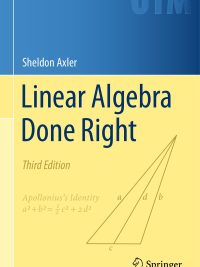 Linear Algebra Done Right Third Edition (2015)