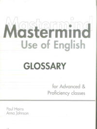 Mastermind Use of English Glossary for Advanced & Proficiency classes
