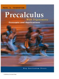 Precalculus With Trigonometry: Concepts and Applications