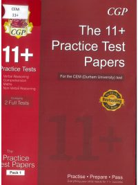 The 11+ Practice Test Papers For the CEM (Durham University) test - Pack 1