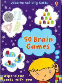 Usborne Activity Cards: 50 Brain Games (Wipe-clean cards with pen)