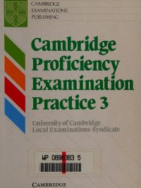 Cambridge Proficiency Examination Practice 3 - Student's Book (1989)