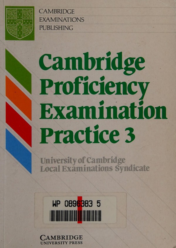 Cambridge Proficiency Examination Practice 3 - Student's Book (1989)