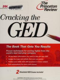 Cracking the GED: 2003 Edition (2003)