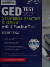 GED Test 2017 Strategies Practice & Review with 2 Practice Tests (Online + Book) (2017)