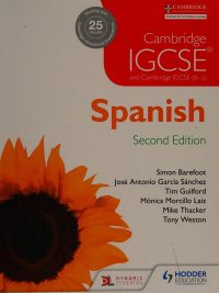 Cambridge IGCSE Spanish Second Edition (2017)