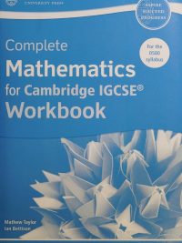 Complete Mathematics for Cambridge IGCSE Workbook (For the 0580 syllabus) (2017)