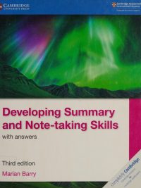 Developing Summary and Note-taking Skills with answers Third edition (2018)