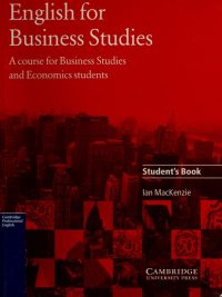 English for Business Studies: A Course for Business Studies and Economics Students (Student's Book) (1997)