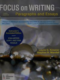 Focus on Writing: Paragraphs and Essays - Third Edition (Instructor's Annotated Edition) (2014)