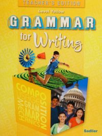 Grammar for Writing Level Yellow - Teacher's Edition