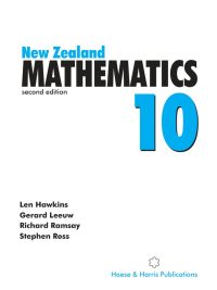 New Zealand Mathematics 10 Second Edition (2002)