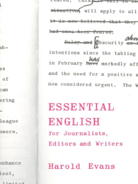 Essential English for Journalists Editors and Writers - Fully Revised Edition (2000)