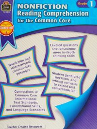 Nonfiction Reading Comprehension for the Common Core Grade 1 (2014)