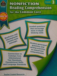 Nonfiction Reading Comprehension for the Common Core - Grade 3 (2014)