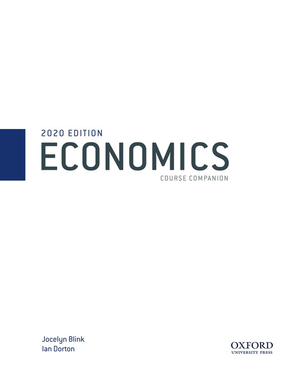 Economics Course Companion 2020 Edition (2020)