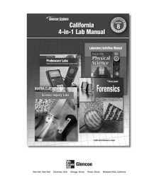 Glencoe Science California 4-in-1 Lab Manual Grade 8 (2007)