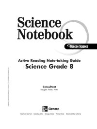 Glencoe Science: Science Notebook - Active Reading Note-taking Guide Science Grade 8 (2008)